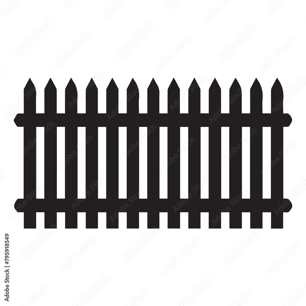 Fence icon set. Simple vector for web design isolated on white background. Fence icon set. Simple vector for web design isolated on white background.