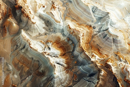 Mars mountains. Satellite photos. Graphic design and texture. Rock and yellow desert sand