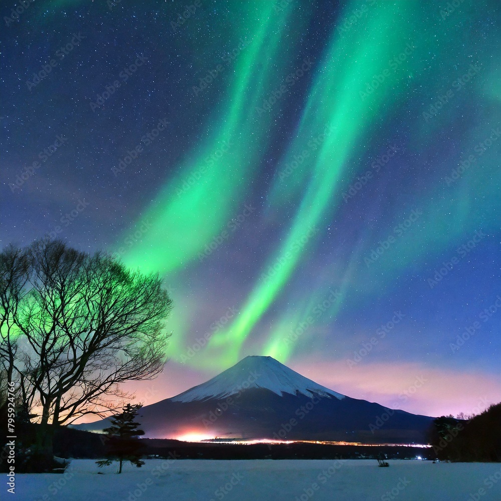 オーロラの見える夜