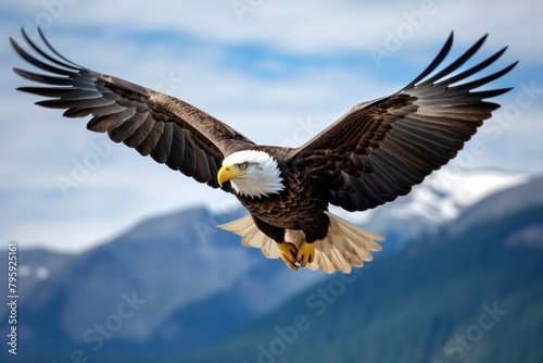 Bald eagle animal flying bird