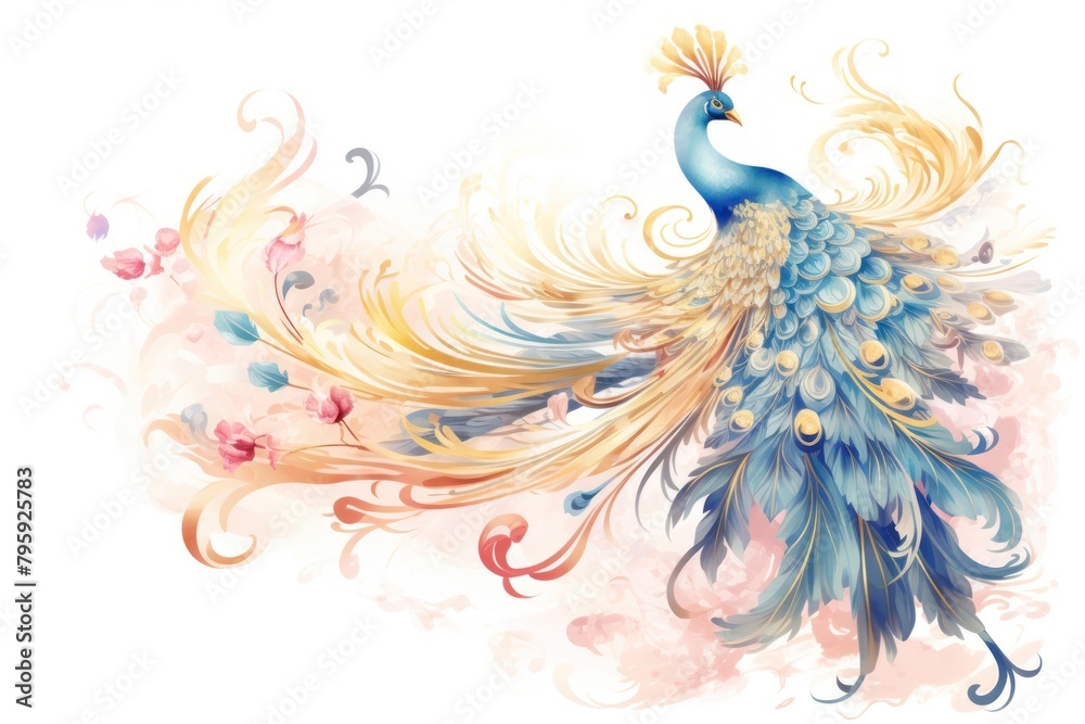 Obraz premium PNG Chinese phoenix pattern animal bird