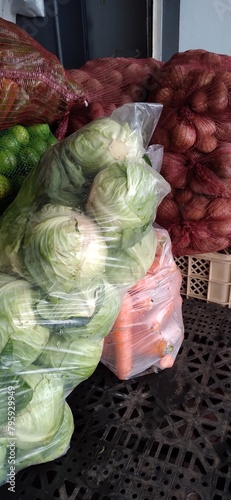 variety of packaged vegetables, agricultural products