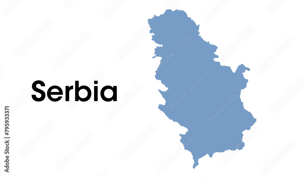 serbia map