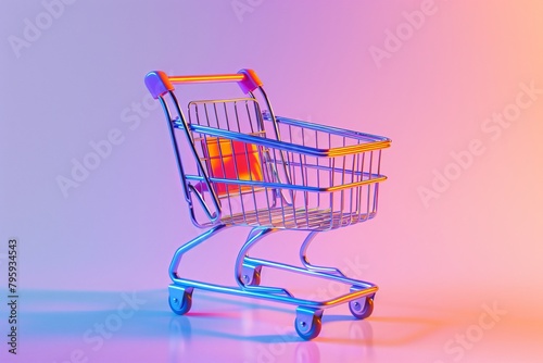 shopping cart 3d