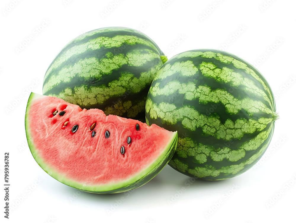 watermelon isolated on a white background. watermelon isolated on a white background.