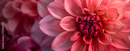 closeup of a blooming chrysanthemum Vibrant multi colored dahlia blossom, a gift of autumn beauty showcasing beauty in nature fragility Uncover the beauty of flowers living petals of flowers. © abuhurarah