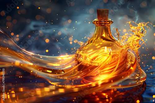 Ignite Your Spirit with the Endless Vitality Elixir's Immortal Essence Captured in a Cinematic Photographic Style