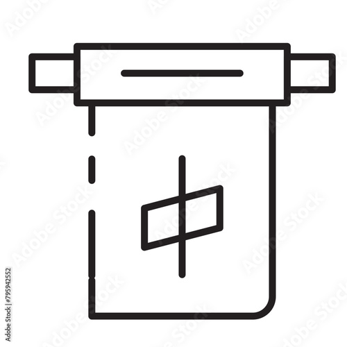 Chinese Asian Ornamen Line Icon