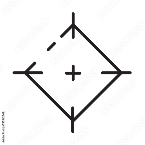Chinese Asian Ornamen Line Icon