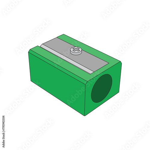cartoon Vector illustration pencil sharpener icon Isolated on White