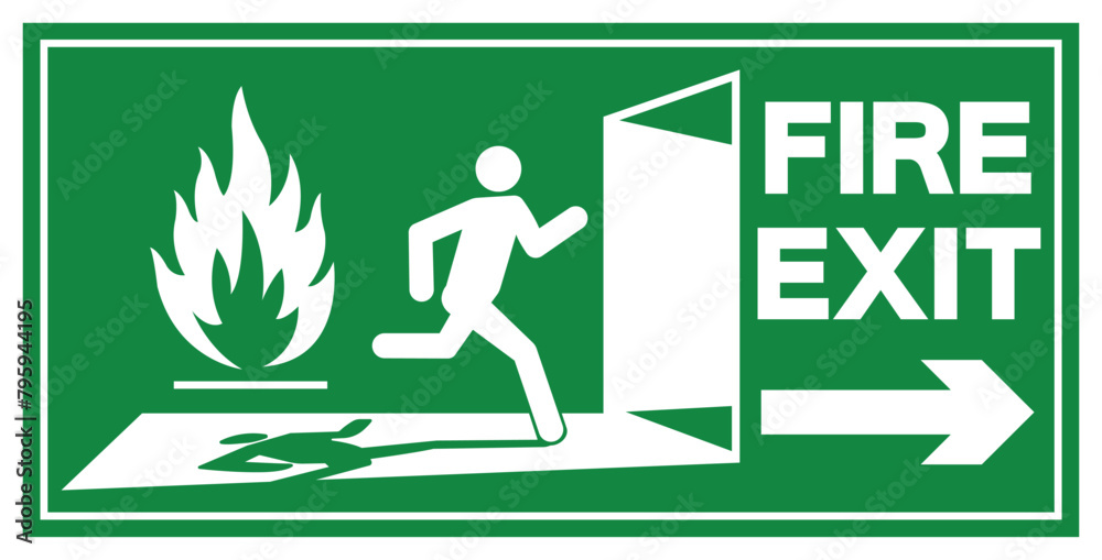 Exit Symbol Sign, Vector Illustration, Isolate On White Background Label. EPS10 Exit Symbol Sign, Vector Illustration, Isolate On White Background Label. EPS10