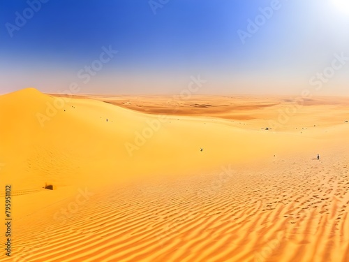 Golden Sands and Deep Blue Sky