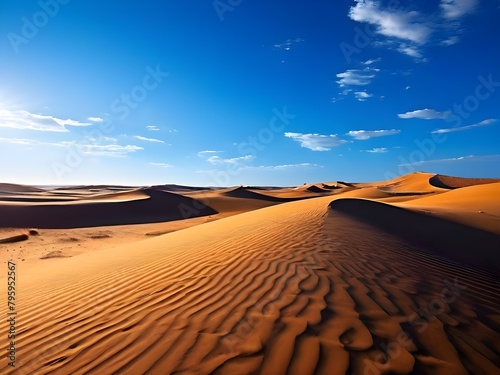 Golden Sands and Deep Blue Sky