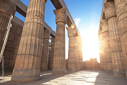 Ancient Egyptian Sandstone Gradients: Luxor Temple Shades in Time