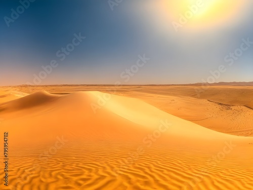 Golden Sands and Deep Blue Sky