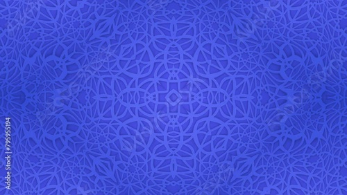 Wallpaper Mural Blue Abstract Background geometric pattern. Abstract symmetrical composition. Looped bg for show or events, exhibitions, festivals or concerts, music videos.	 Torontodigital.ca