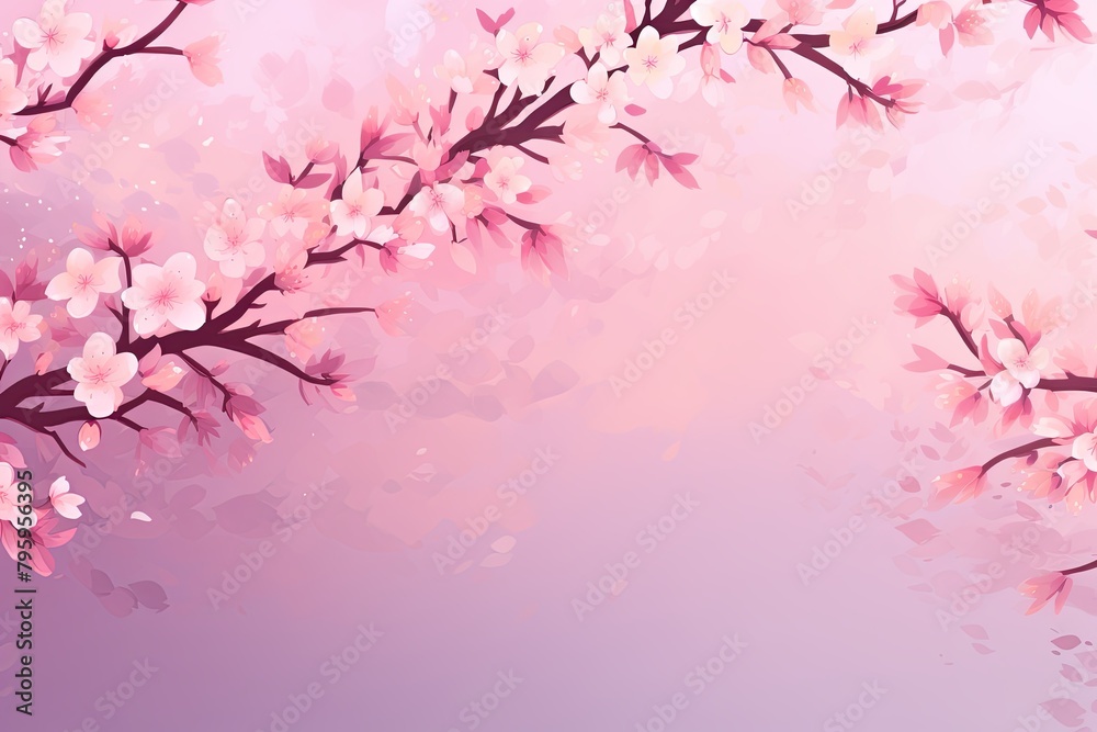 Blossom Pink Spring Gradients: Sakura Spectrum Blooming