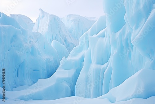 Arctic Glacier Ice Gradients: Snowy White Gradation Majesty