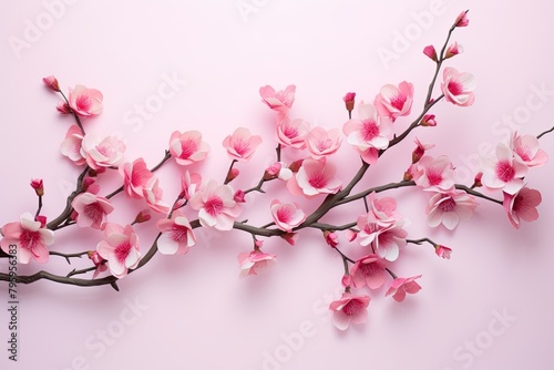 Blossom Pink Spring Gradients: Spectral Sakura Bloom
