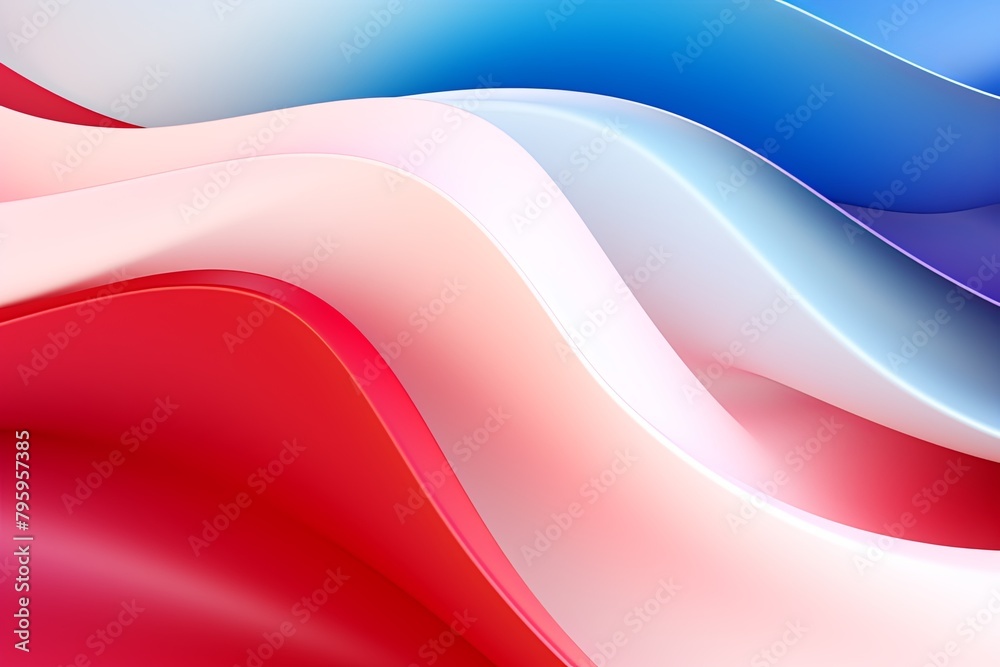 Naklejka premium Candy Cane Stripe Gradients: Holiday Ribbon Wave Delight