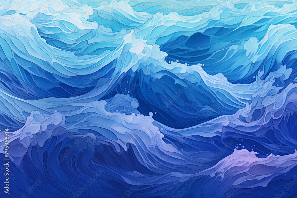 Aquatic Color Wave: Deep Ocean Current Gradients Dive Aquatic Color Wave: Deep Ocean Current Gradients Dive