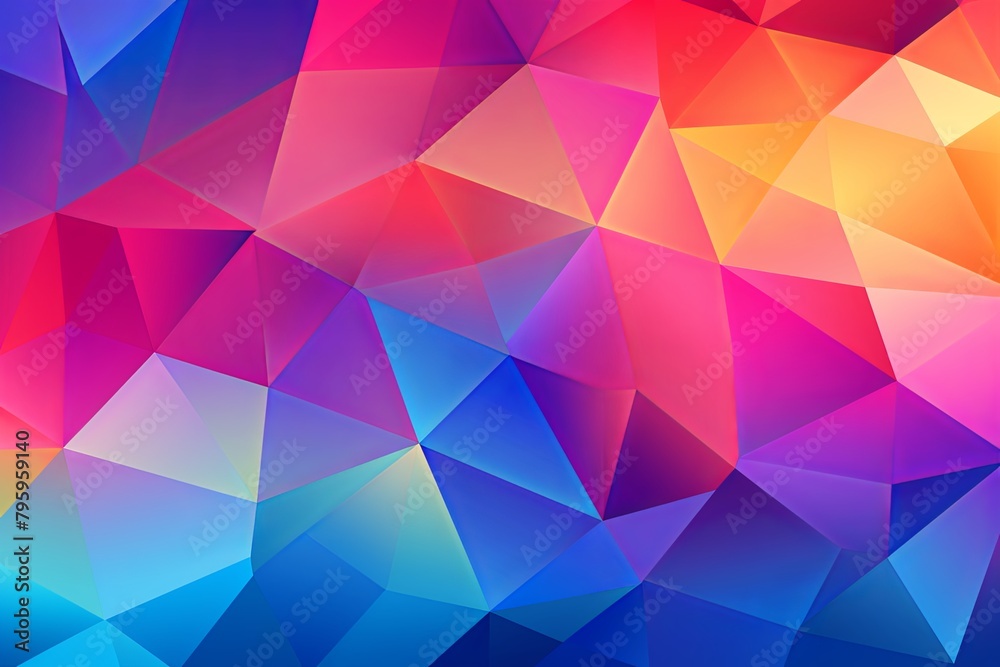 Electric Geometric Shape Gradients: Vibrant Polygon Patterns Explosion Electric Geometric Shape Gradients: Vibrant Polygon Patterns Explosion