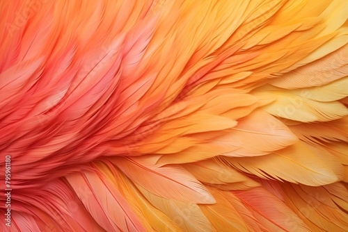 *Fiery Phoenix Wing Gradients: Warm Feather Color Array Spectacle*
