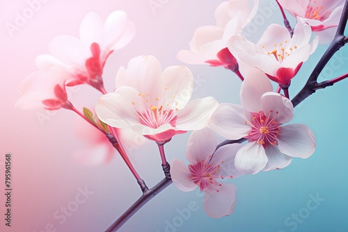 Pastel Floral Harmony  Fresh Spring Blossom Gradients