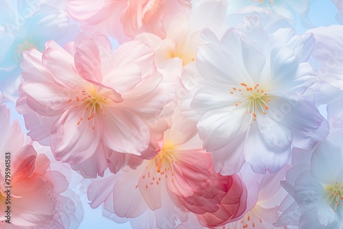 Pastel Bloom Spectrum: Fresh Spring Blossom Gradients