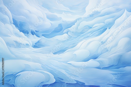 Glistening Snowfield Gradients: Icy Blue to White Spectrum in Winter Wonderland
