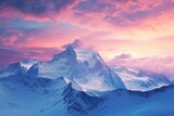 High Alpine Sunrise Gradients: Serene Alpine Glow Beauty
