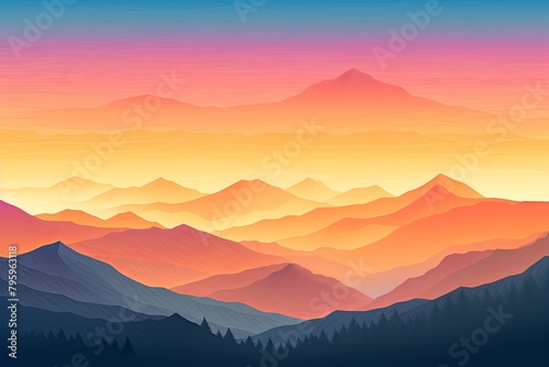 High Alpine Sunrise Gradients: Warm Spectrum Over Alpine Horizon