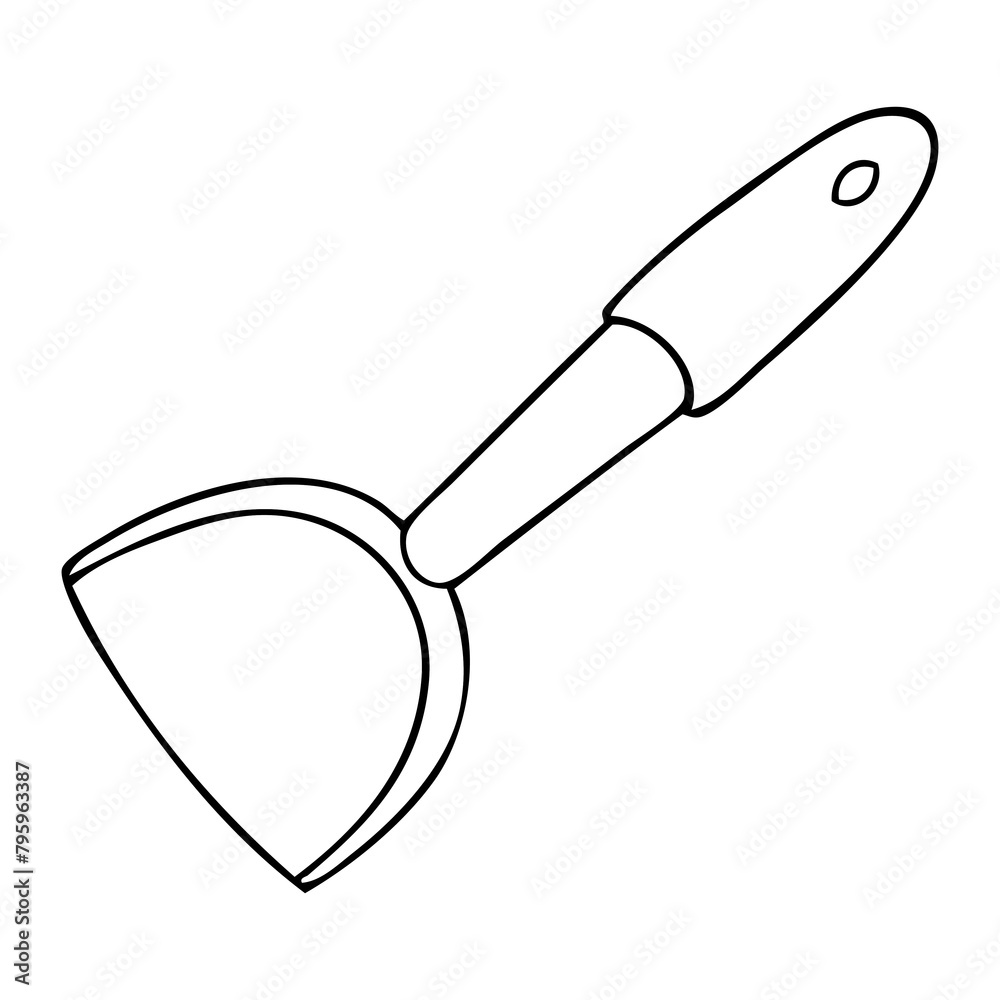 flipper line vector illustration flipper line vector illustration