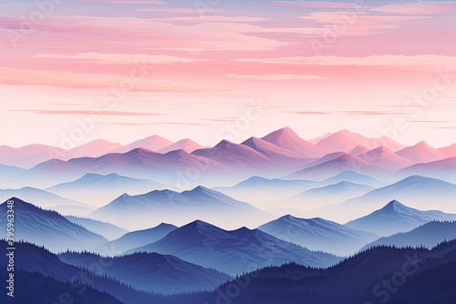 High Alpine Sunrise Gradients � A Lofty Color Blend