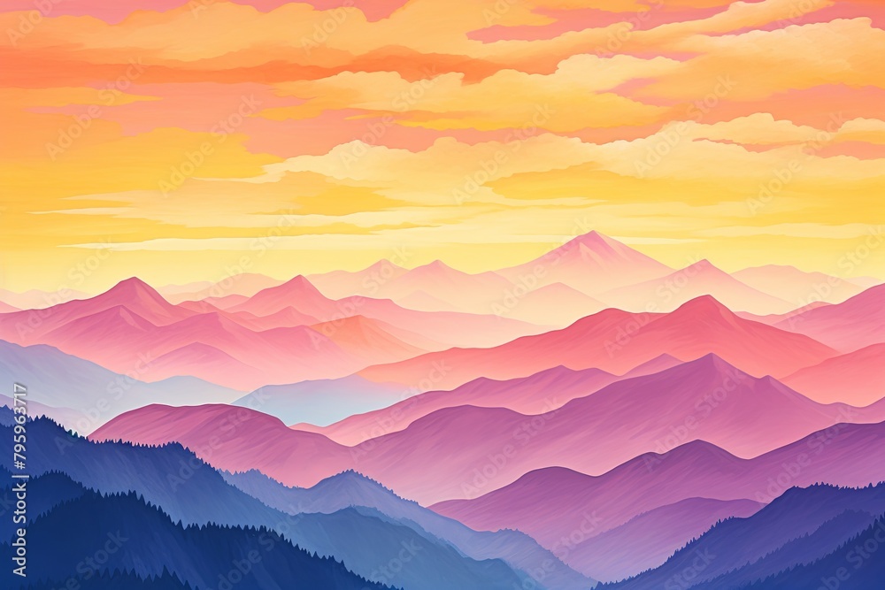 Summit Sunrise Gradient Spectrum: High Alpine Vibrant Palette