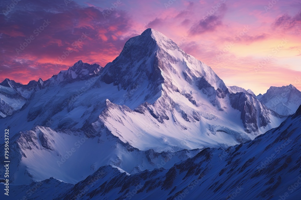 High Alpine Sunrise Gradients: Summit Glow Ambiance Captured