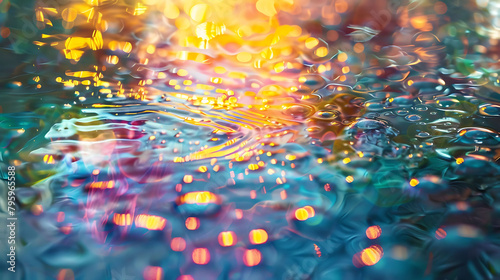 a close - up of a car windshield with raindrops on it photo