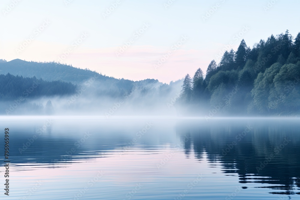 Morning Mist: Lake Gradients & Calm Waters Palette