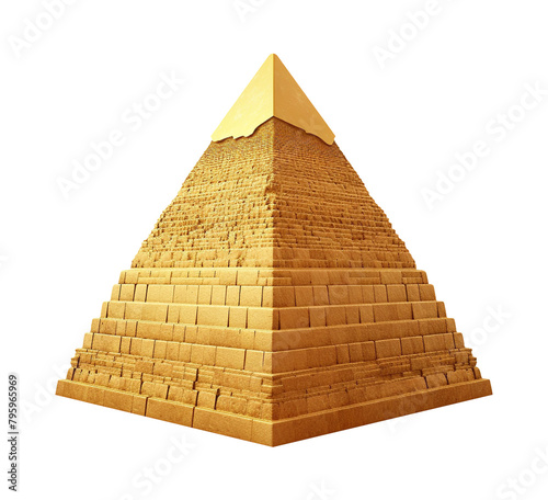 pyramid object isolated