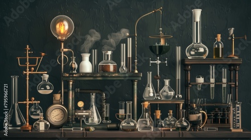 A collection of laboratory equipment