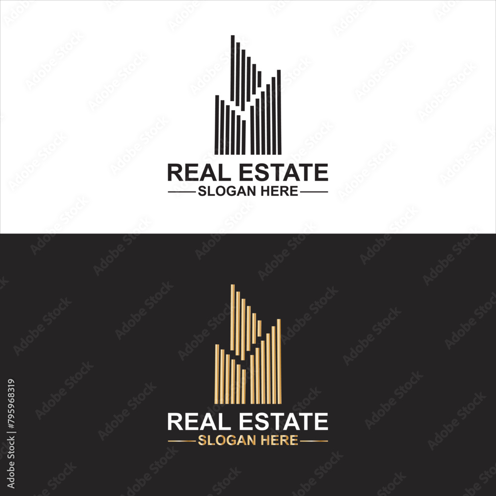 Real Estate, Building and Construction Logo Vector Design. vector illustration. Eps 10/ AI Real Estate, Building and Construction Logo Vector Design. vector illustration. Eps 10/ AI