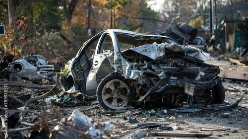 Amidst the wreckage, the car crash aftermath prompts reflections on mortality and the preciousness of every moment, as survivors vow to cherish life more deeply.