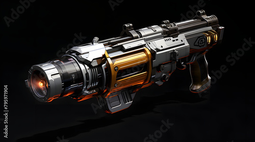 Grenade launcher game icon 3d photo