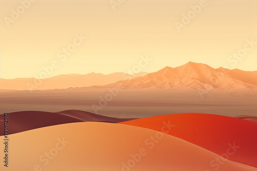 Shimmering Desert Mirage: Arid Landscape Palette Gradients