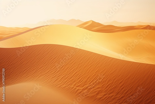 Golden Shimmering Desert Mirage Gradients with Ethereal Sand Hues