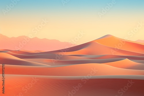 Shimmering Desert Mirage Gradients: Spectrum Horizon Line Spectacle