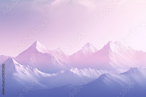 Snowy Mountain Cap Gradients: Frost-Covered Peaks Delight