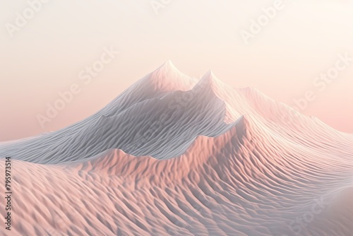 Snowy Mountain Cap Gradients  High Altitude Frost Dream
