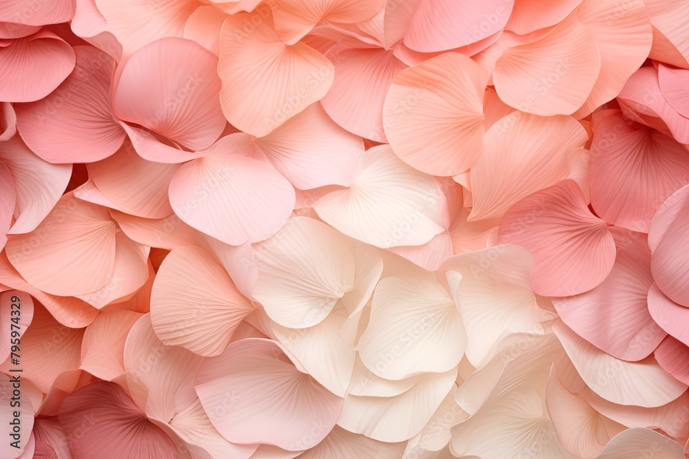 Soft Rose Petal Gradients - Delicate Floral Gradient Wallpaper