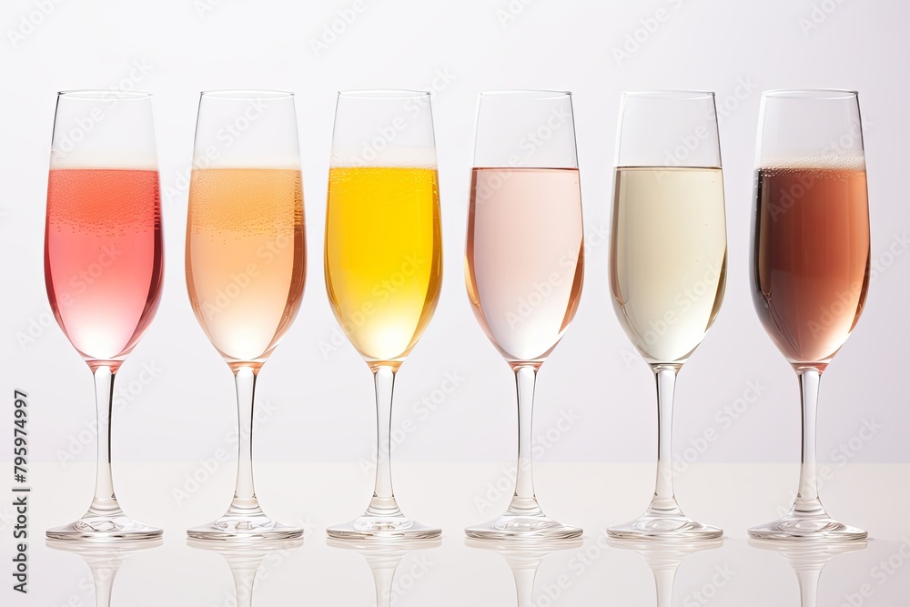 Champagne Bubble Gradients: Sparkling Wine Spectrum Elegance